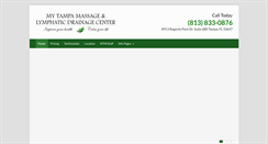 Desktop Screenshot of mytampamassage.com